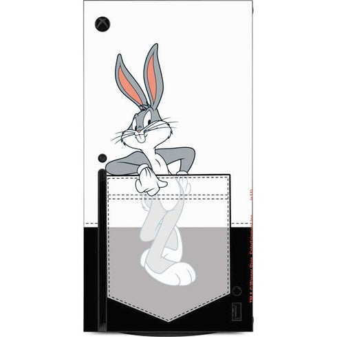 Looney Tunes Bugs Bunny Black White Xbox Series X Console Skin