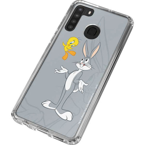 Looney Tunes Bugs Bunny Double Galaxy A21 Clear Case