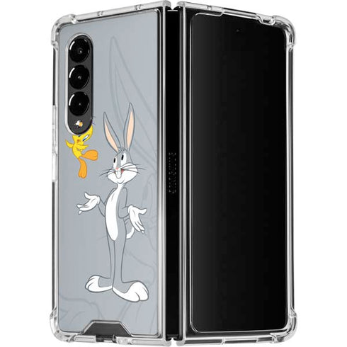 Looney Tunes Bugs Bunny Double Galaxy Z Fold4 5G Clear Case