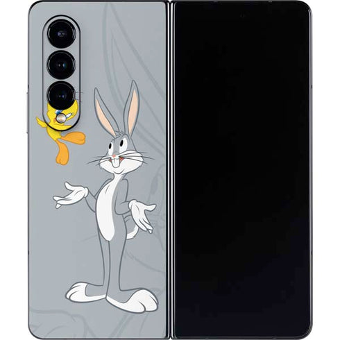 Looney Tunes Bugs Bunny Double Galaxy Z Fold4 5G Skin