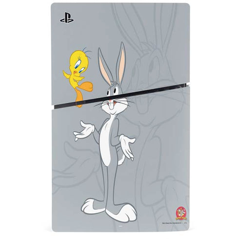 Looney Tunes Bugs Bunny Double PS5 Slim Disk Bundle Skin