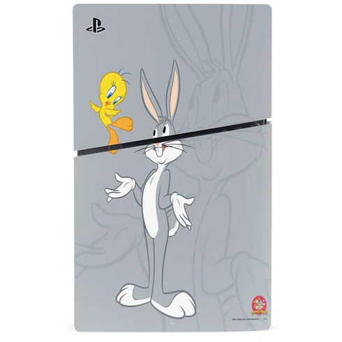 Looney Tunes Bugs Bunny Double PS5 Slim Disk Console Skin