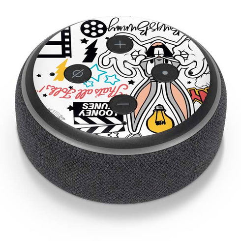 Looney Tunes Bugs Bunny Patches Amazon Echo Dot Skin