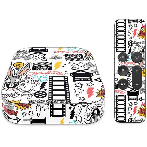 Looney Tunes Bugs Bunny Patches Apple TV Skin