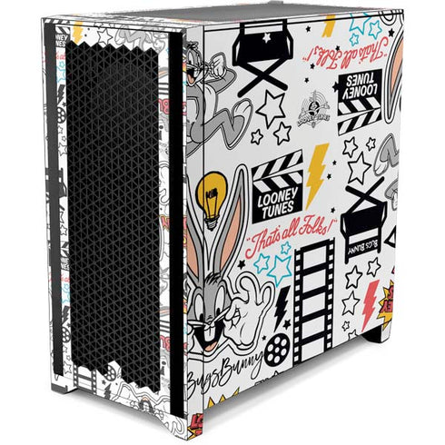 Looney Tunes Bugs Bunny Patches Corsair 4000D Tempered Glass Mid-Tower ATX Case Skin