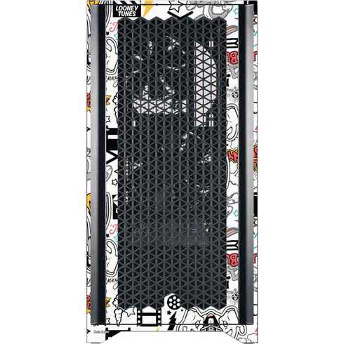 Looney Tunes Bugs Bunny Patches Corsair 4000D Tempered Glass Mid-Tower ATX Case Skin