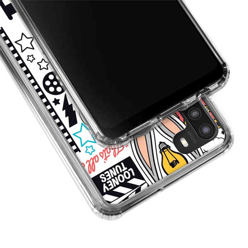 Looney Tunes Bugs Bunny Patches Galaxy A21 Clear Case