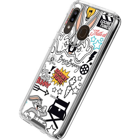Looney Tunes Bugs Bunny Patches Galaxy A30 Clear Case