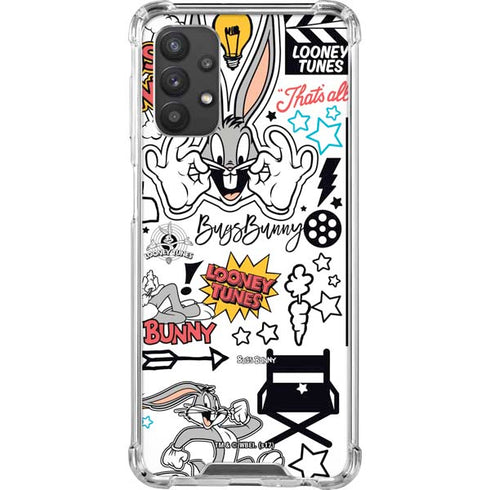 Looney Tunes Bugs Bunny Patches Galaxy A32 5G Clear Case