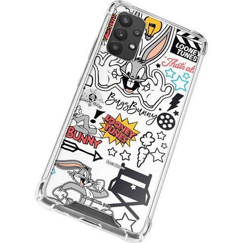 Looney Tunes Bugs Bunny Patches Galaxy A32 5G Clear Case