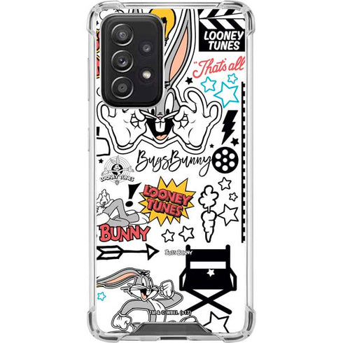Looney Tunes Bugs Bunny Patches Galaxy A52 5G Clear Case