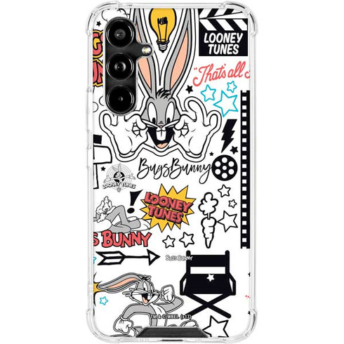 Looney Tunes Bugs Bunny Patches Galaxy A54 5G Clear Case