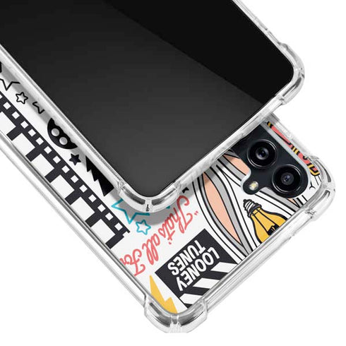 Looney Tunes Bugs Bunny Patches Galaxy A54 5G Clear Case