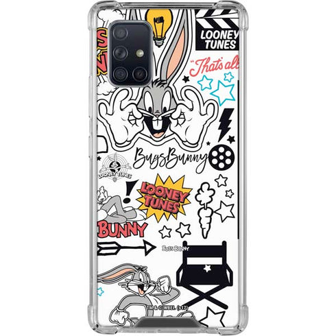 Looney Tunes Bugs Bunny Patches Galaxy A71 5G Clear Case