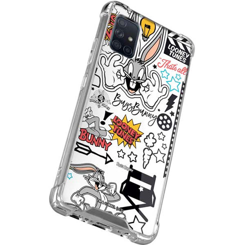 Looney Tunes Bugs Bunny Patches Galaxy A71 5G Clear Case