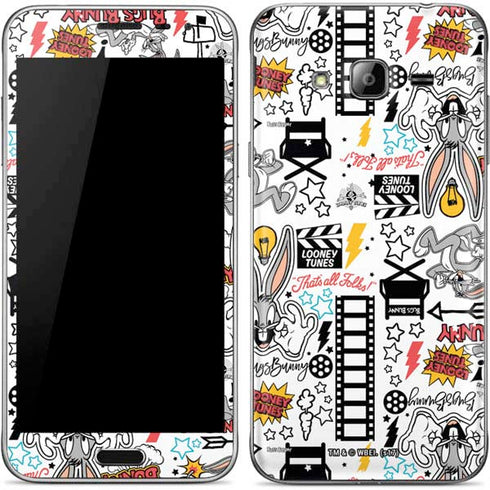 Looney Tunes Bugs Bunny Patches Galaxy J3 Skin