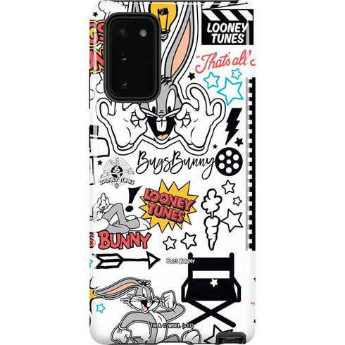 Looney Tunes Bugs Bunny Patches Galaxy Note20 5G Pro Case