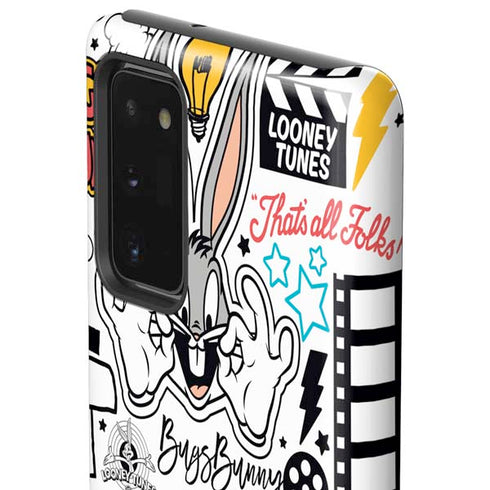 Looney Tunes Bugs Bunny Patches Galaxy Note20 5G Pro Case