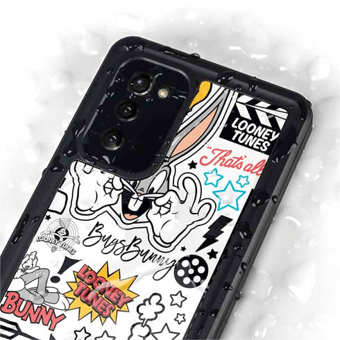 Looney Tunes Bugs Bunny Patches Galaxy Note20 5G Waterproof Case