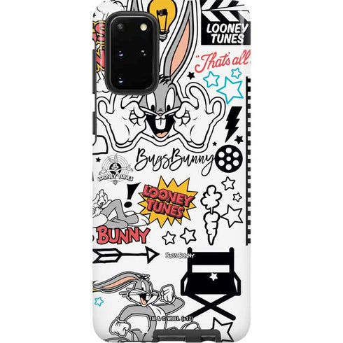 Looney Tunes Bugs Bunny Patches Galaxy S20 Plus Pro Case