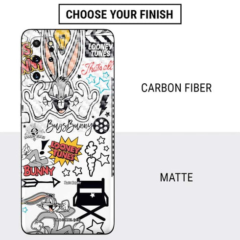 Looney Tunes Bugs Bunny Patches Galaxy S20 Plus Skin