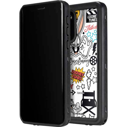 Looney Tunes Bugs Bunny Patches Galaxy S20 Waterproof Case