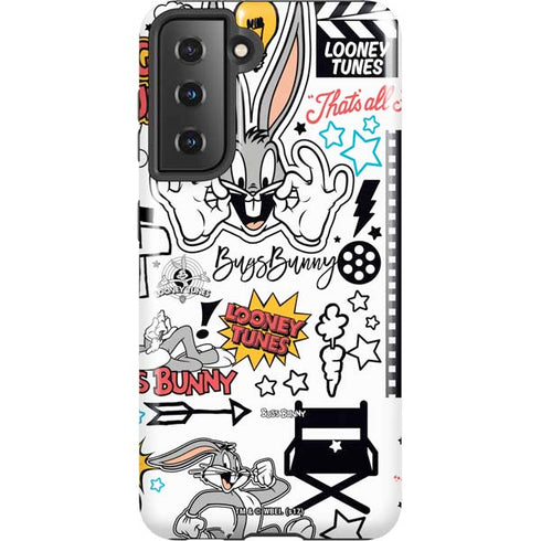 Looney Tunes Bugs Bunny Patches Galaxy S21 5G Pro Case