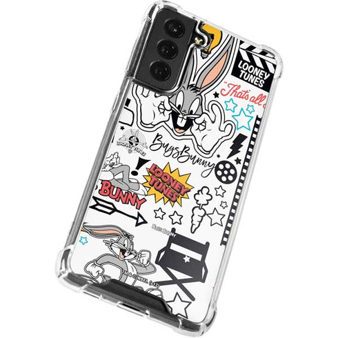 Looney Tunes Bugs Bunny Patches Galaxy S21 FE Clear Case