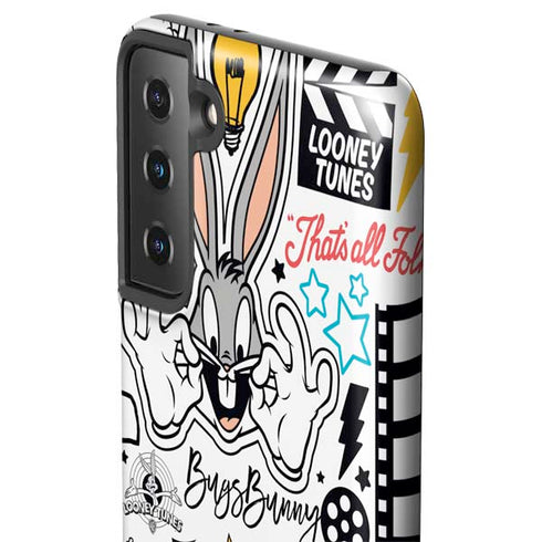 Looney Tunes Bugs Bunny Patches Galaxy S21 FE Pro Case