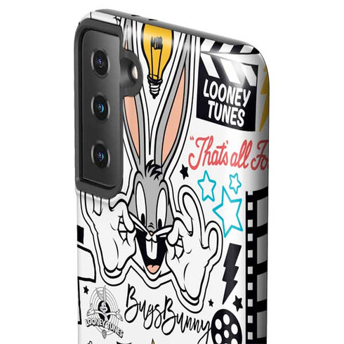 Looney Tunes Bugs Bunny Patches Galaxy S21 Plus 5G Pro Case