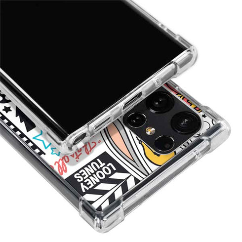Looney Tunes Bugs Bunny Patches Galaxy S22 Ultra Clear Case