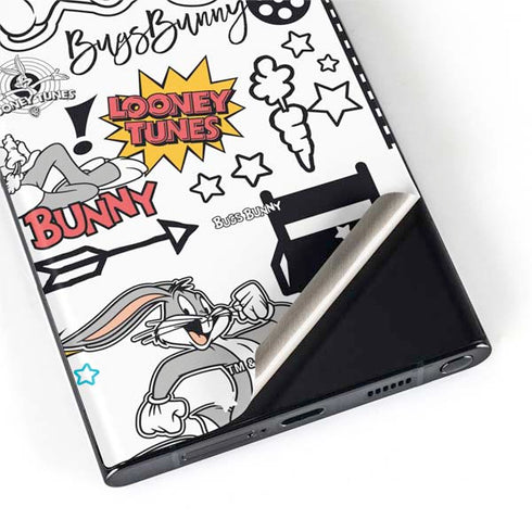 Looney Tunes Bugs Bunny Patches Galaxy S22 Ultra Skin