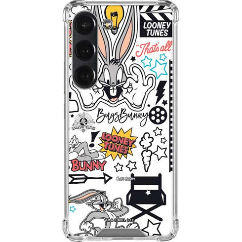 Looney Tunes Bugs Bunny Patches Galaxy S23 Clear Case