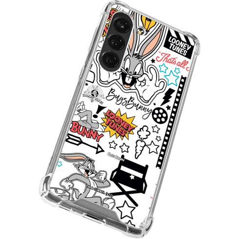Looney Tunes Bugs Bunny Patches Galaxy S23 Clear Case