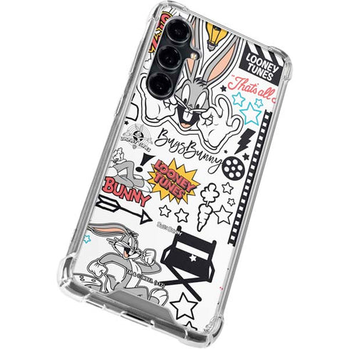 Looney Tunes Bugs Bunny Patches Galaxy S23 FE Clear Case