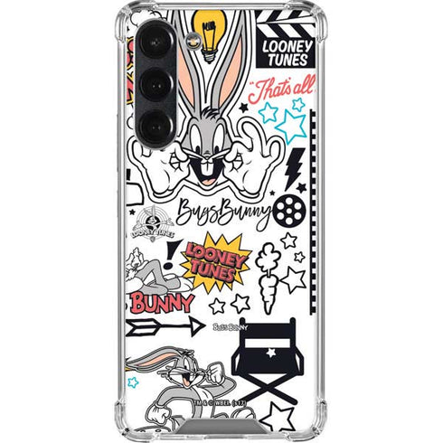 Looney Tunes Bugs Bunny Patches Galaxy S23 Plus Clear Case