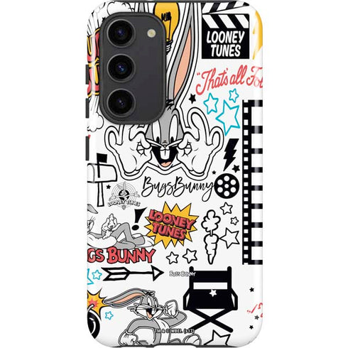 Looney Tunes Bugs Bunny Patches Galaxy S23 Plus Pro Case