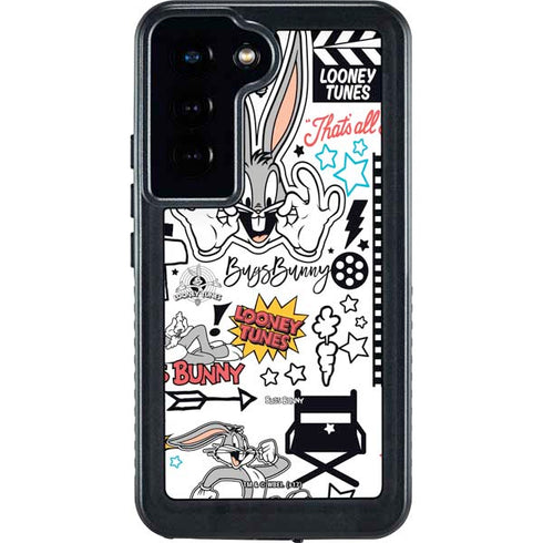 Looney Tunes Bugs Bunny Patches Galaxy S23 Waterproof Case