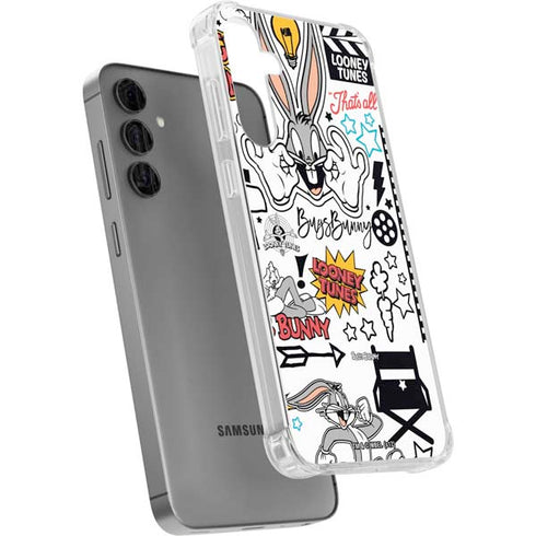 Looney Tunes Bugs Bunny Patches Galaxy S24 Plus Clear Case