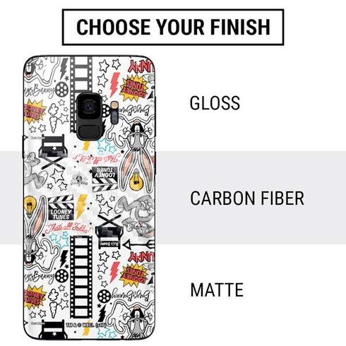 Looney Tunes Bugs Bunny Patches Galaxy S9 Skin