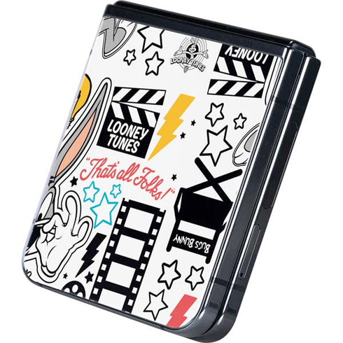 Looney Tunes Bugs Bunny Patches Galaxy Z Flip5 5G Skin