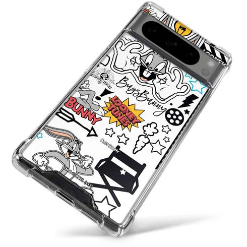 Looney Tunes Bugs Bunny Patches Google Pixel 8 Pro Clear Case