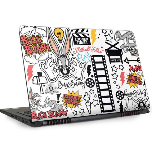 Looney Tunes Bugs Bunny Patches Dell Inspiron Skin