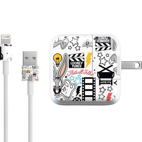 Looney Tunes Bugs Bunny Patches iPad Charger (10W USB) Skin