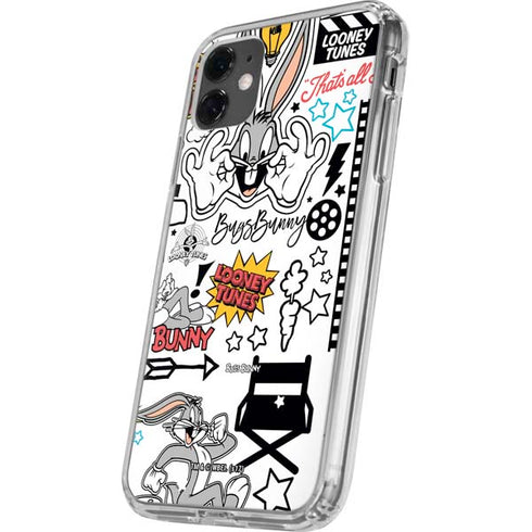 Looney Tunes Bugs Bunny Patches iPhone 11 Clear Case