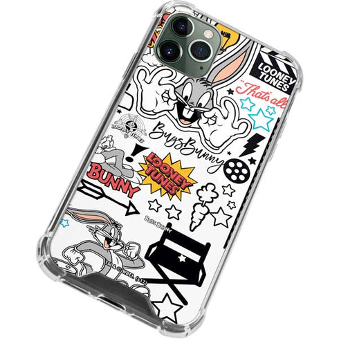 Looney Tunes Bugs Bunny Patches iPhone 11 Pro Max Clear Case