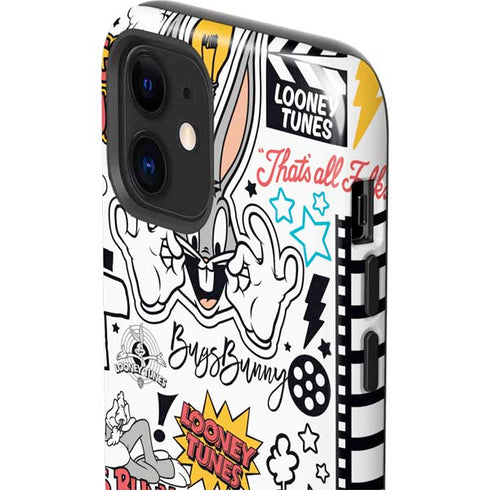 Looney Tunes Bugs Bunny Patches iPhone 12 Impact Case
