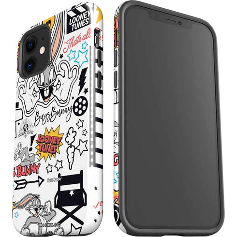 Looney Tunes Bugs Bunny Patches iPhone 12 Impact Case