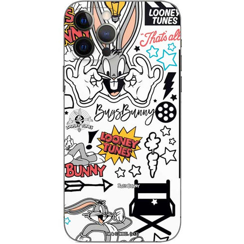 Looney Tunes Bugs Bunny Patches iPhone 12 Pro Skin
