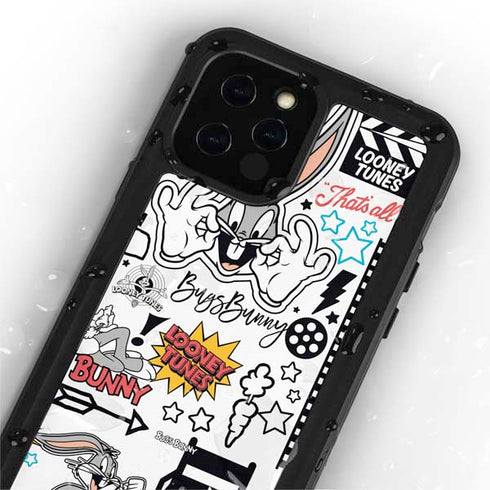 Looney Tunes Bugs Bunny Patches iPhone 12 Pro Waterproof Case